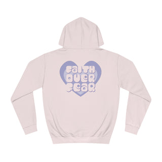 Faith Over Fear Heart Hoodie