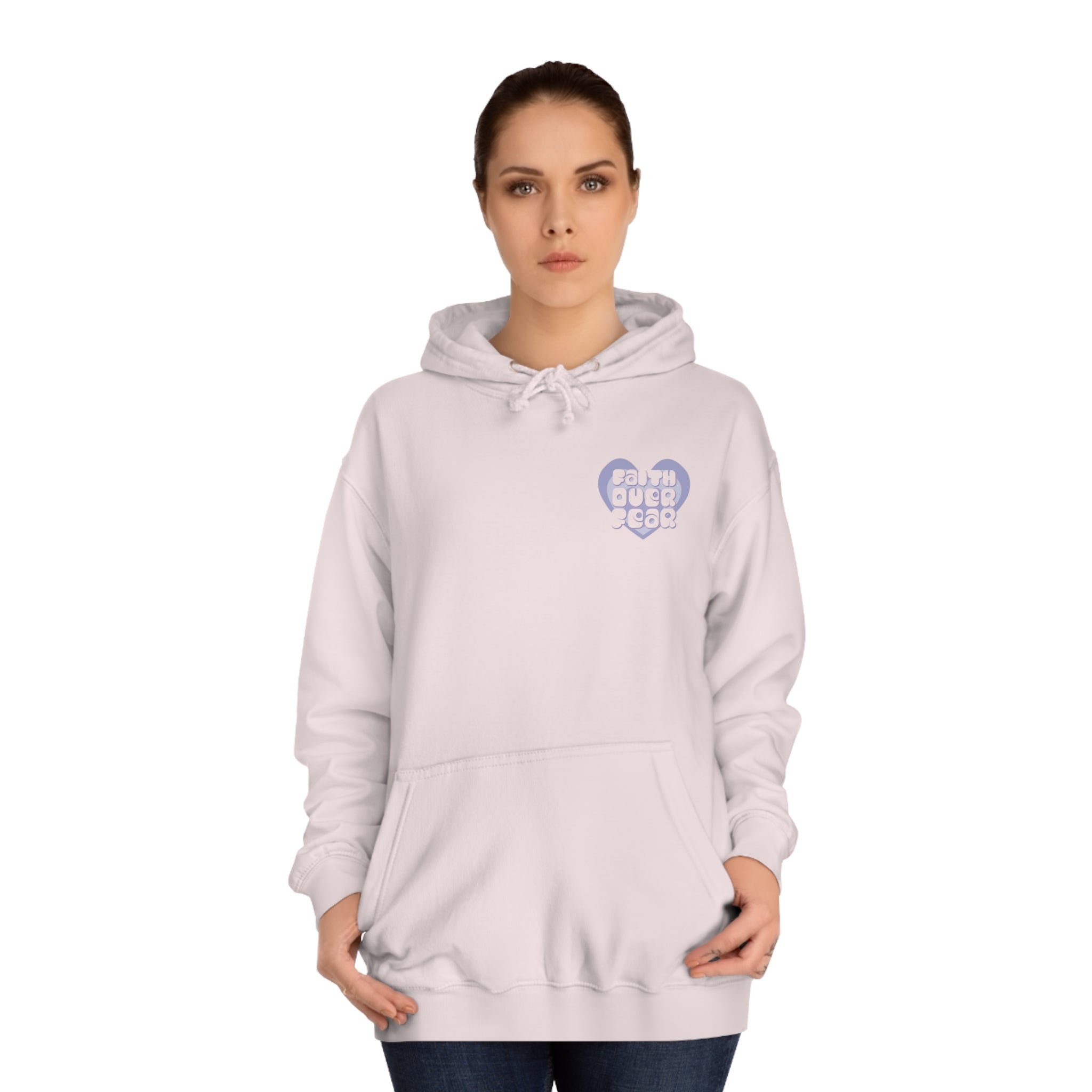 Faith Over Fear Heart Hoodie