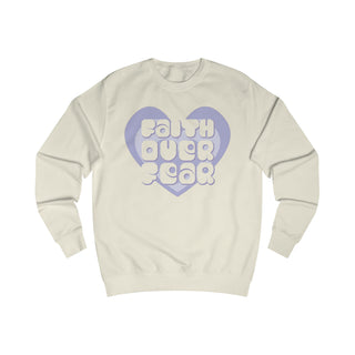 Faith Over Fear Heart Crewneck Sweatshirt